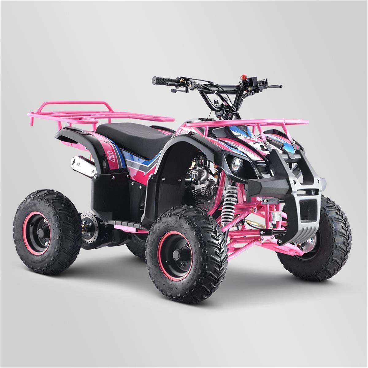 Quad enfant thermique tigers 125cc apollo motors rose