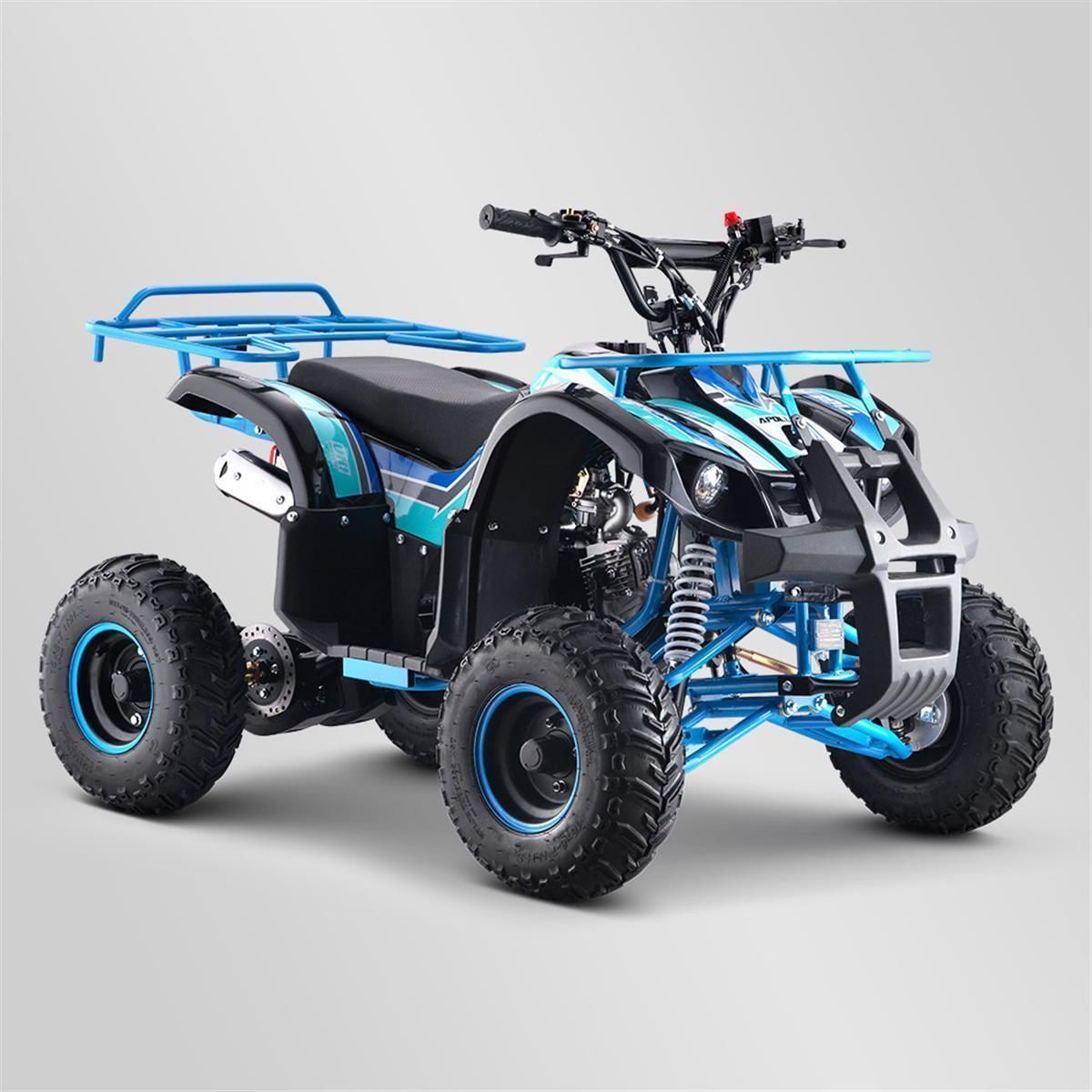 Quad enfant thermique tigers 125cc apollo motors bleu